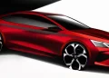 skoda octavia facelift design red